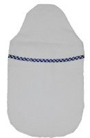 Wärmflaschenbezug Kompakt Frottee blau-weiß