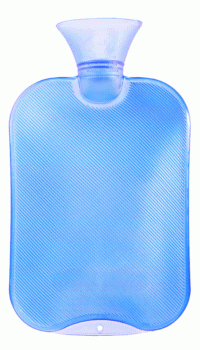 -&gt; Wärmflasche 2.0l Halblamelle transparent blau 6443