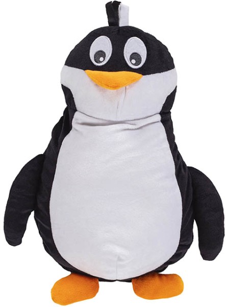 Kinder-Wärmflasche 0,8L im Kuscheltier Pinguin Pino