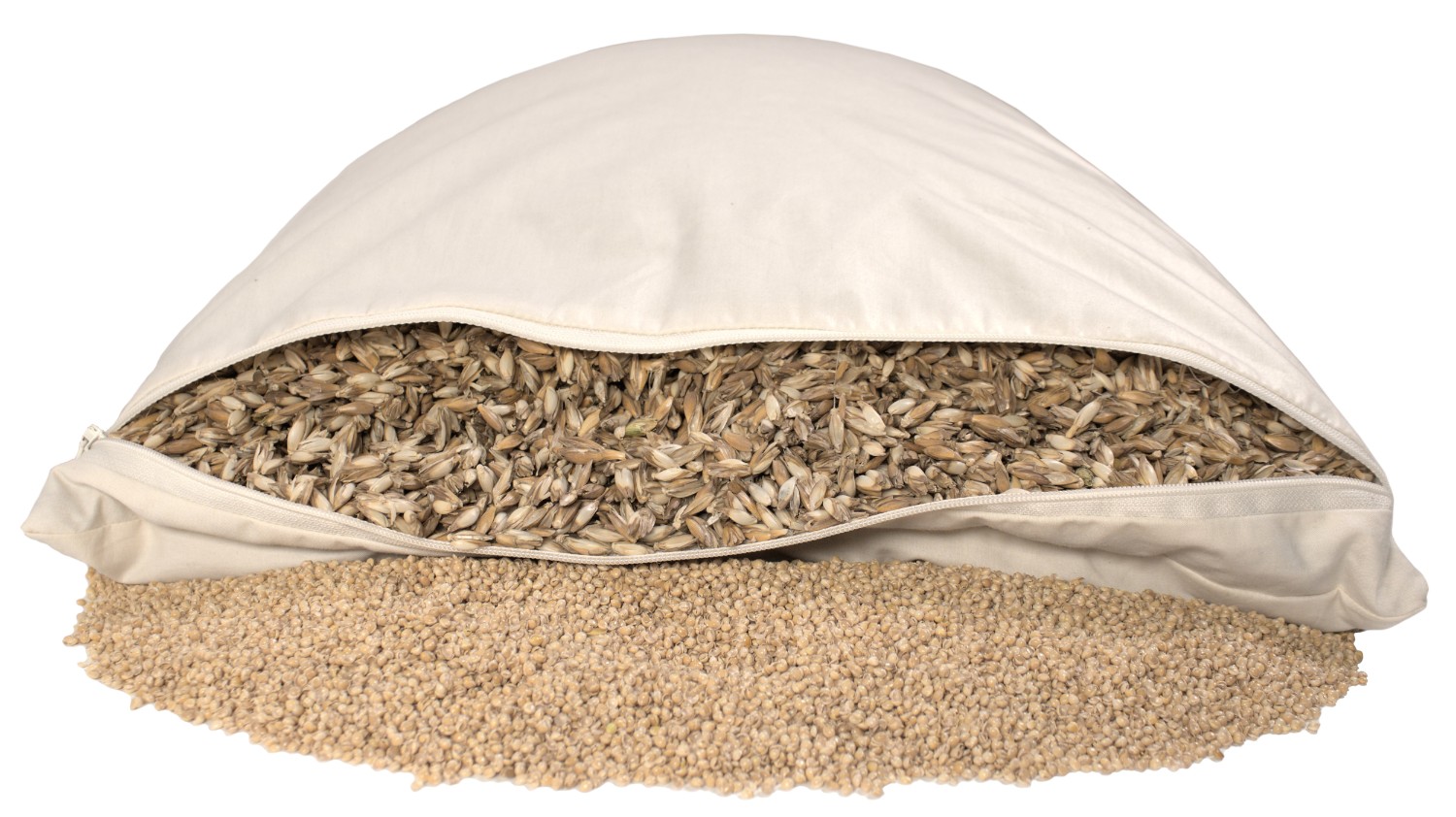 Oreiller à double compartiments 40x60cm – Cosses de millet bio et